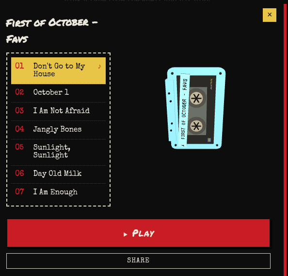 Mixtape tape from the Tape Box example