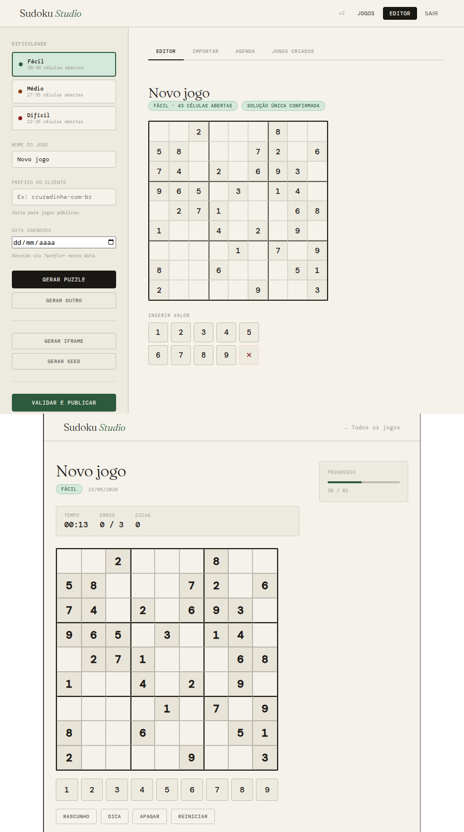 Sudoku Studio (screenshot)