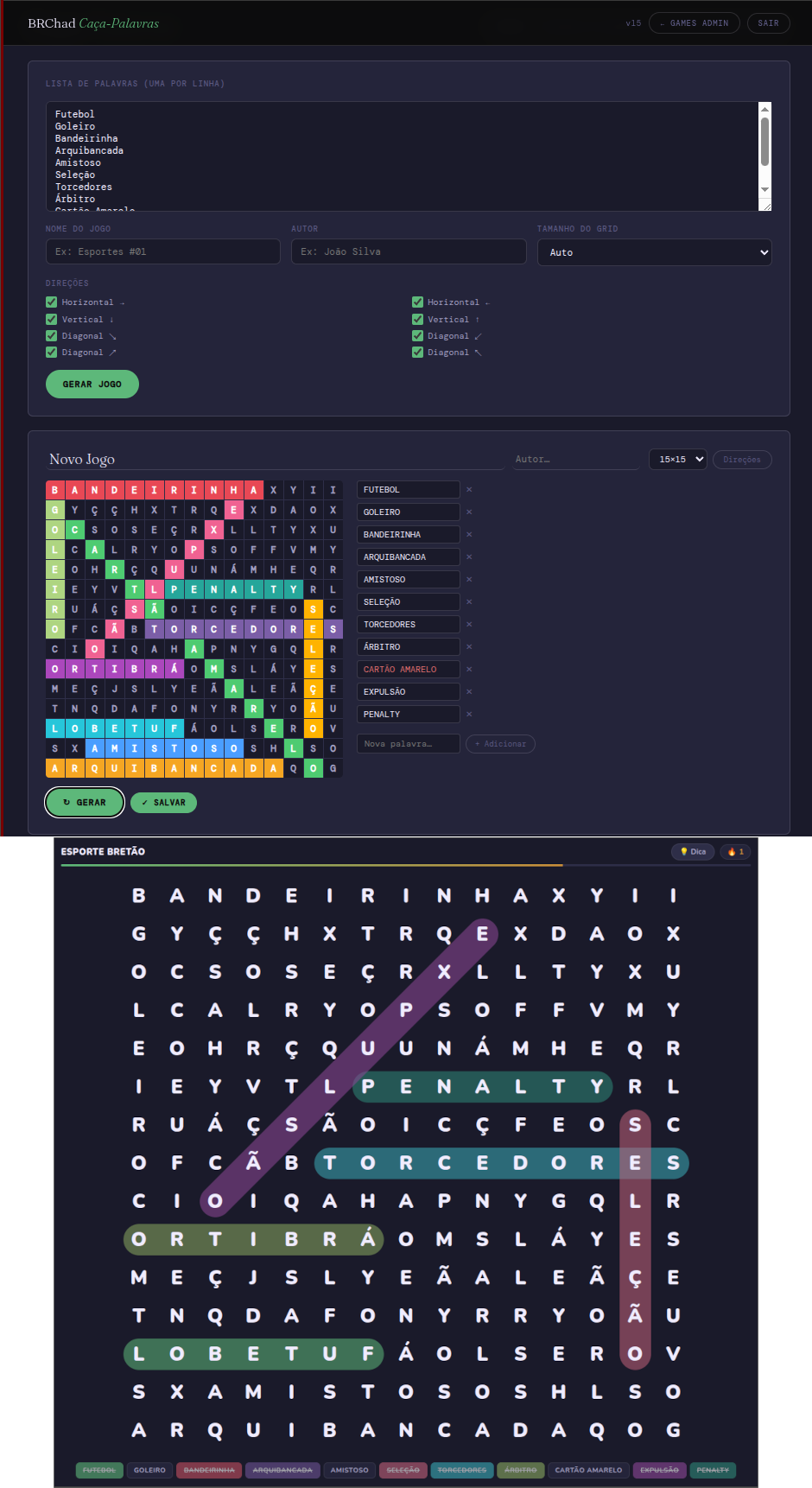 Wordsearch Studio (screenshot)